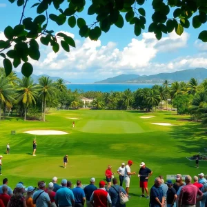 Scenic view of the Vidanta Vallarta golf course during the 2025 Mexico Open