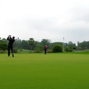 Vibrant golf course view at Kingston Heath and Victoria Golf Club