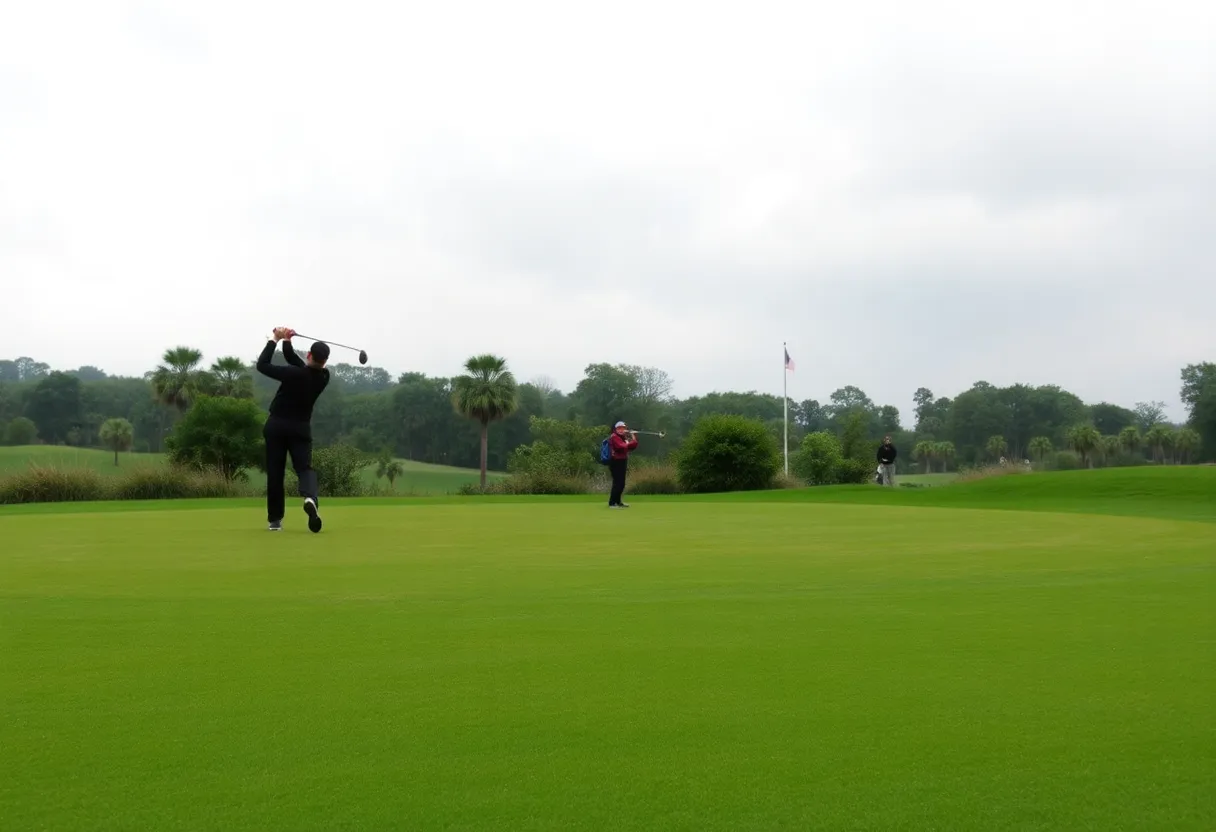 Vibrant golf course view at Kingston Heath and Victoria Golf Club