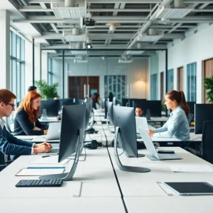 Office environment at Bloomin' Brands' Restaurant Support Center in Tampa