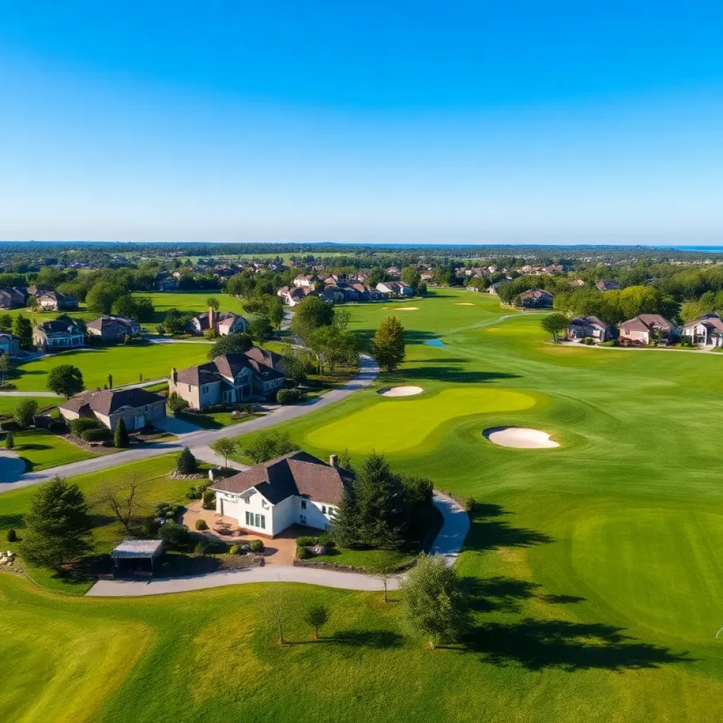 Golf course at Bluejack Ranch with Texas landscape