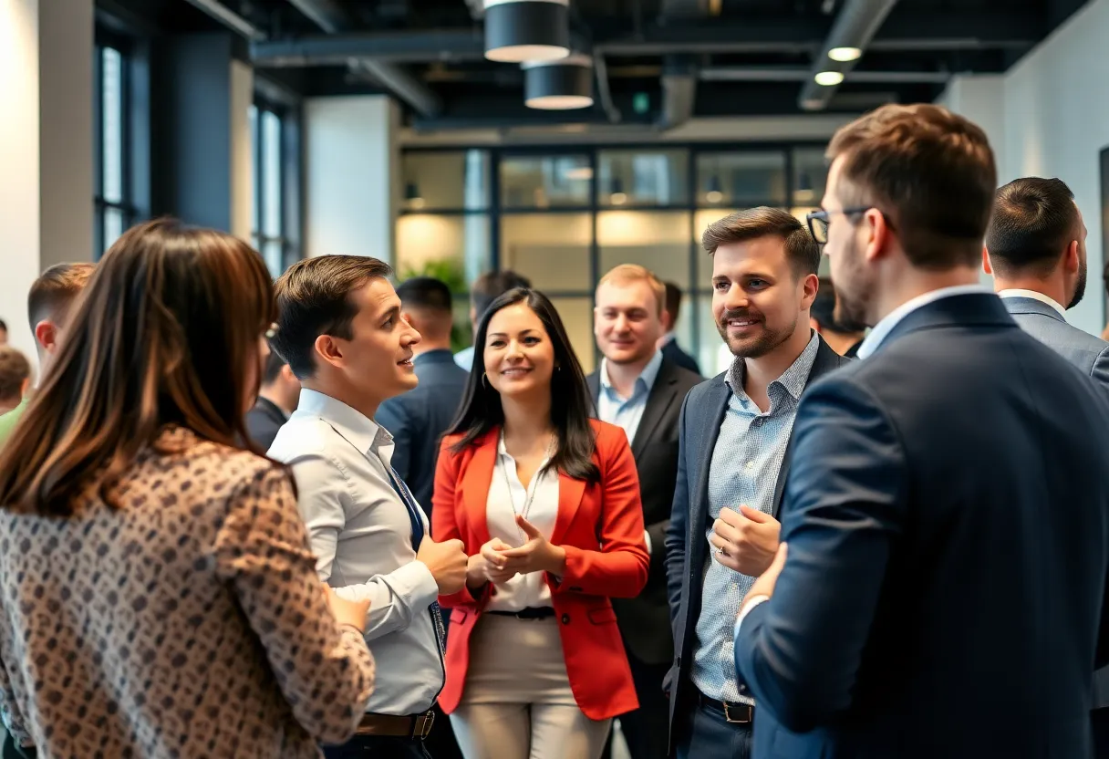 Business professionals networking at the Clearwater CEO Connect Event