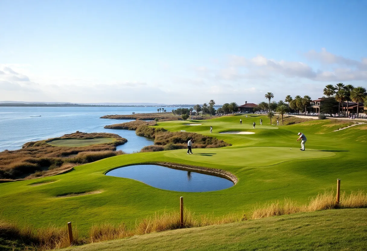 Challenging golf course at the Cognizant Classic