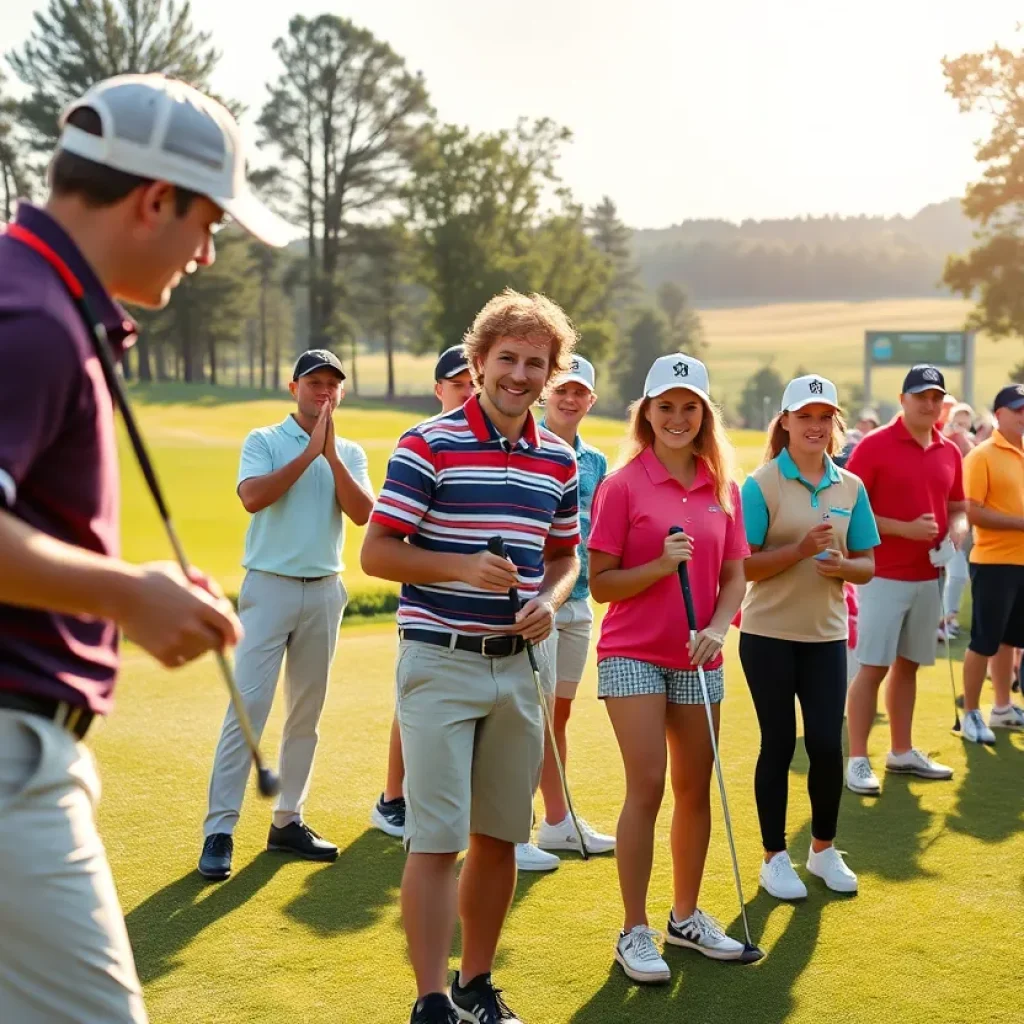 Teams competing in the inaugural Pay It Forward Collegiate Golf Tournament at Wigwam Golf Club