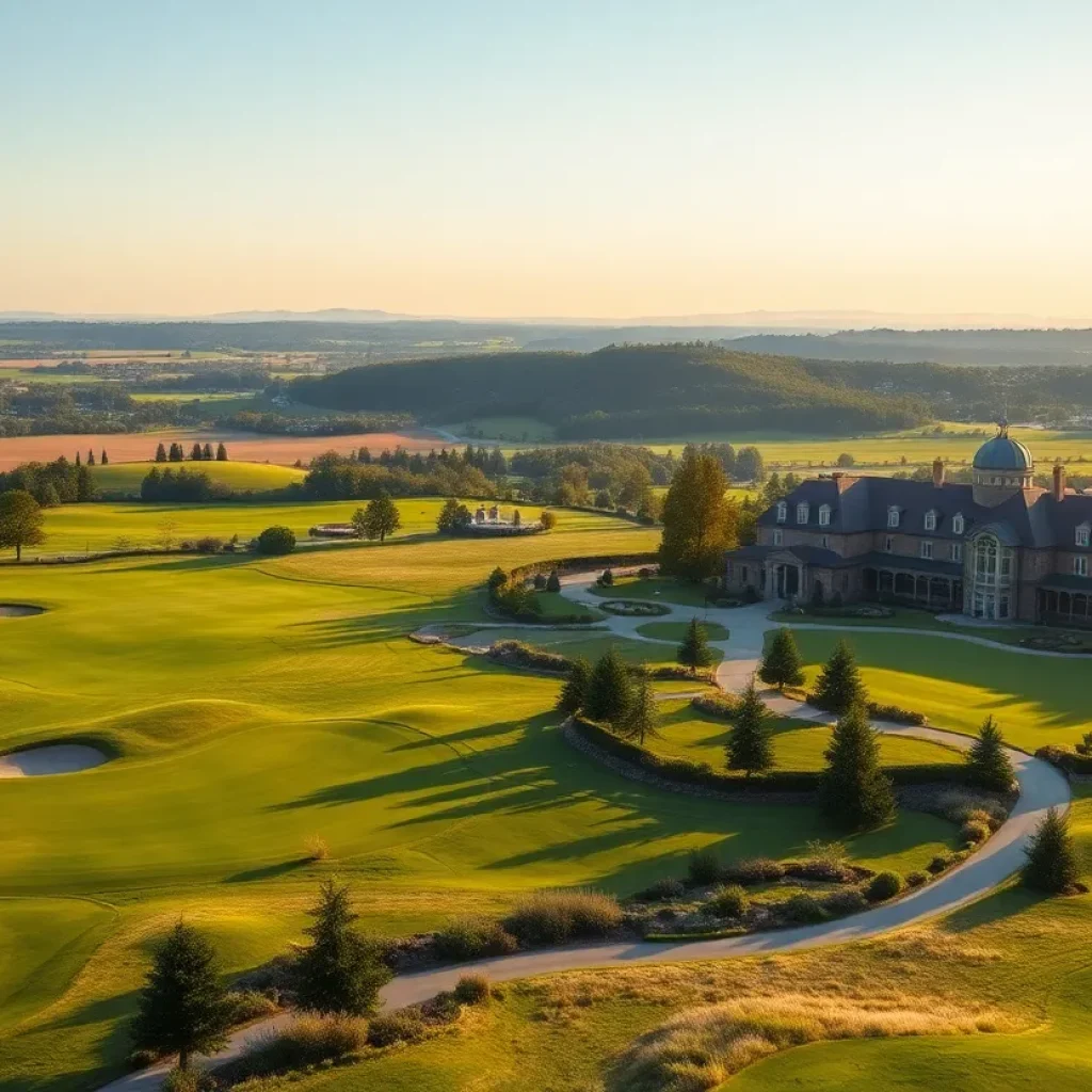 Golfers at Costa Navarino Golf Resort