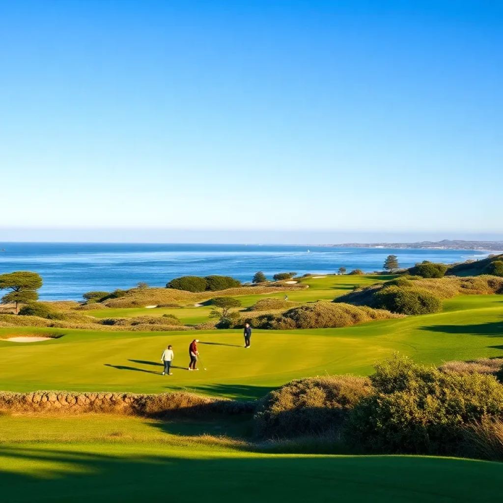 Cypress Point Golf Course overlooking the Pacific Ocean