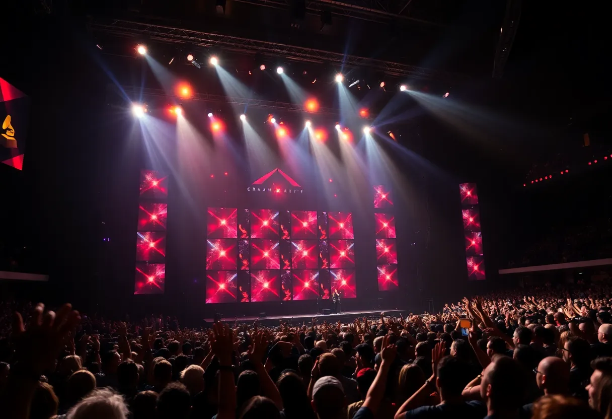 Doechii performing at the Grammy Awards