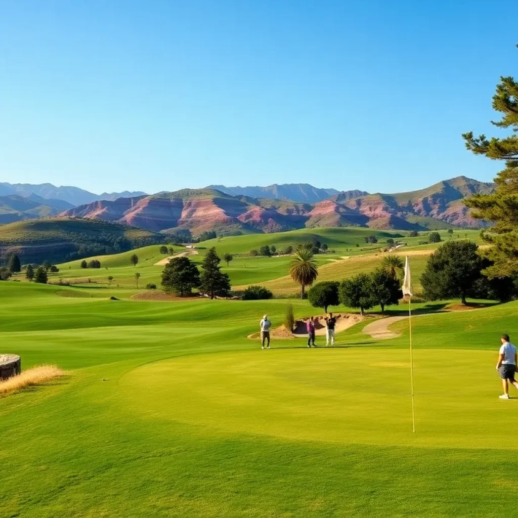 Fox Run Golf Course with Okemo Mountain in the background