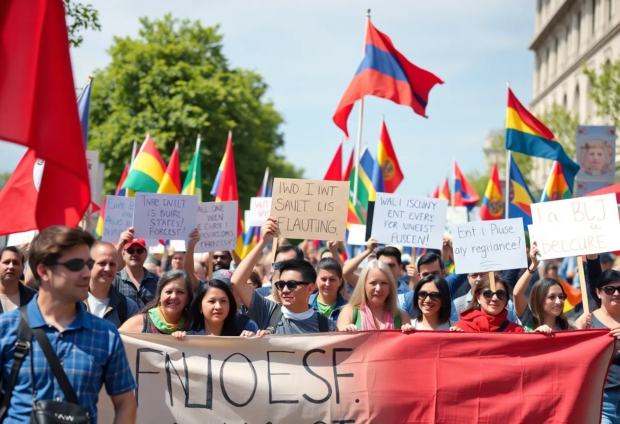 Protesters united against immigration policies