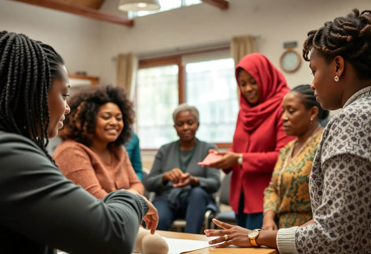 Community workshop for reentry program participants