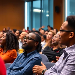 Audience engaged in a lecture at the University of South Florida, Tampa