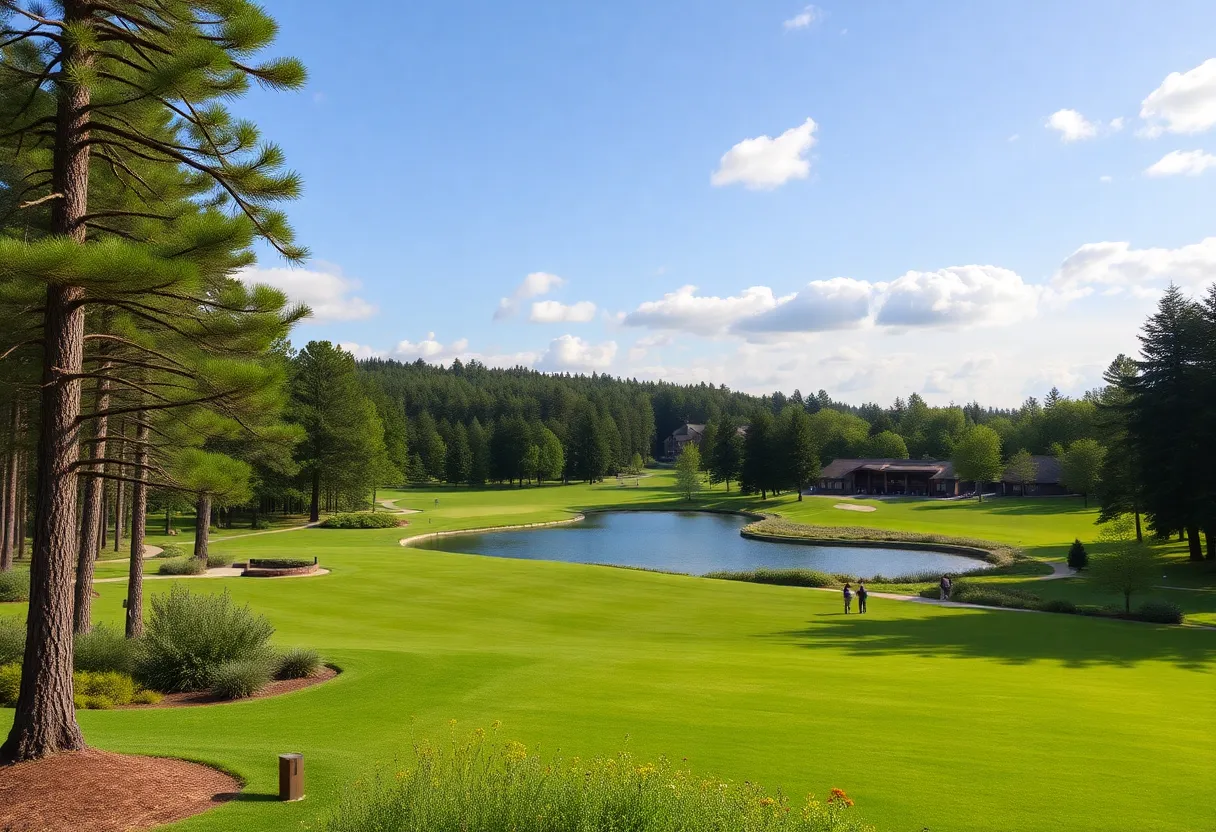 Les Bordes Golf Club with families enjoying leisure activities