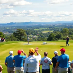 Golf tournament at the Magical Kenya Open 2025