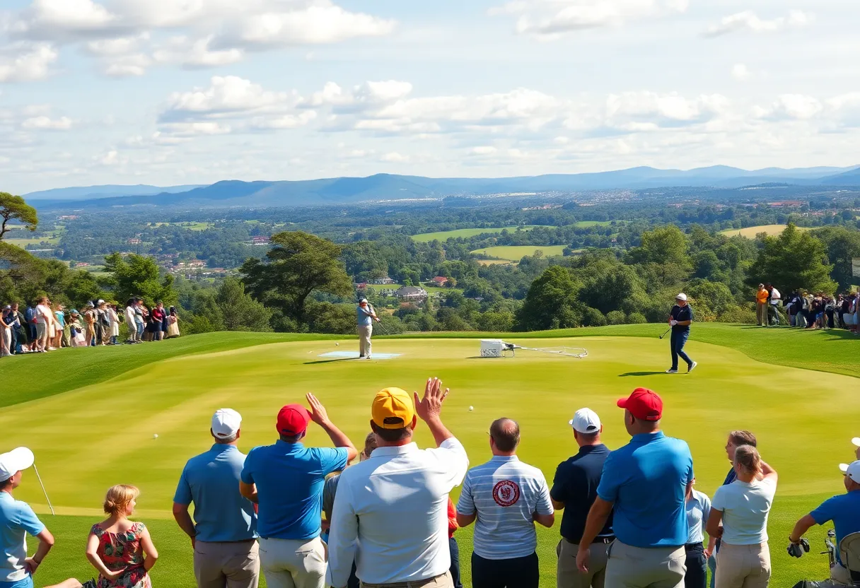 Golf tournament at the Magical Kenya Open 2025