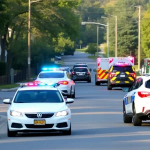 Scene of a hit-and-run incident in Mango, Florida.