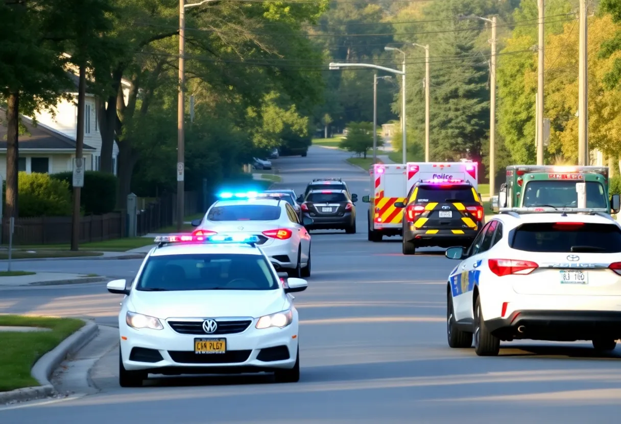 Scene of a hit-and-run incident in Mango, Florida.