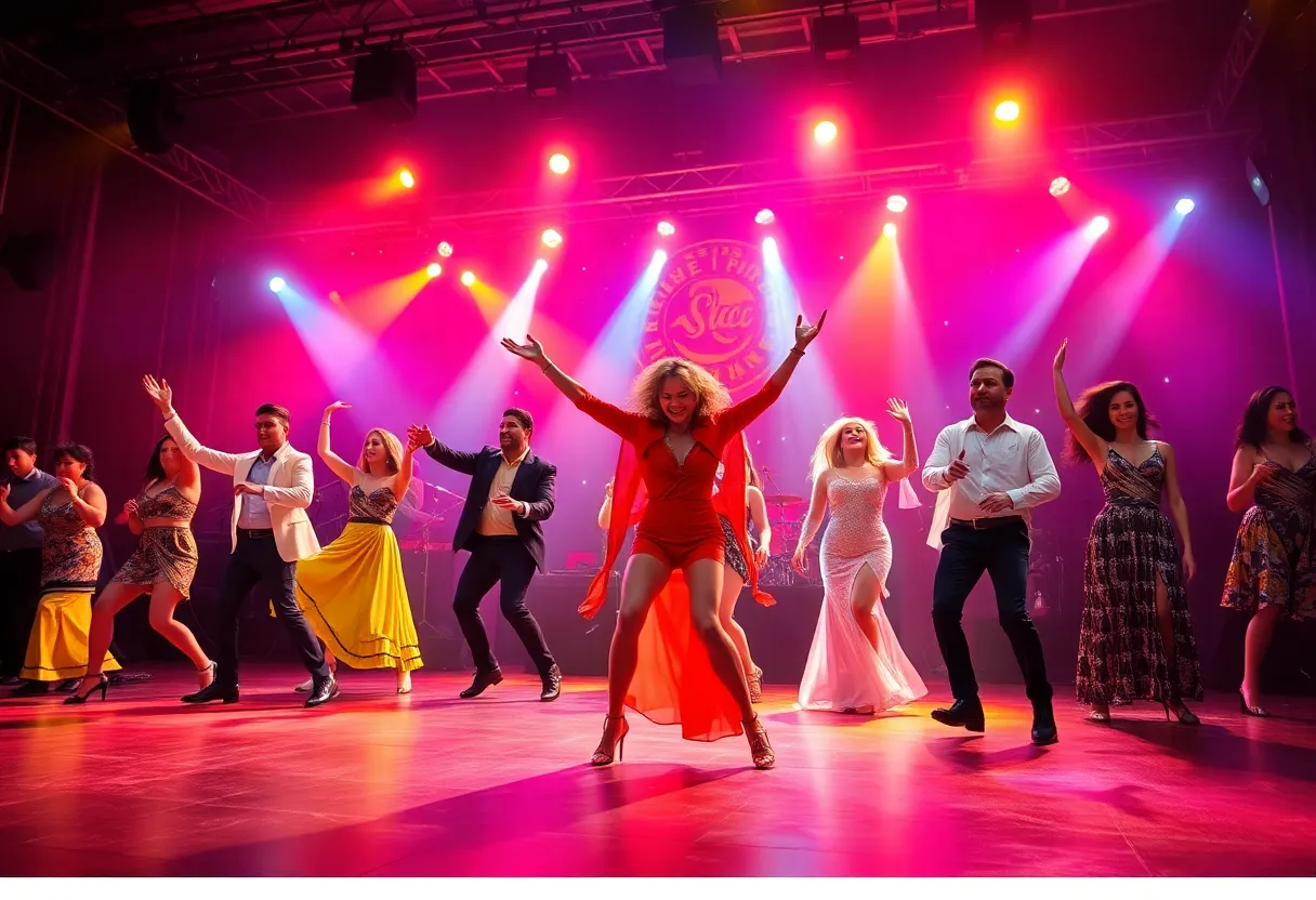 Dancers performing on stage at MJ the Musical in Tampa