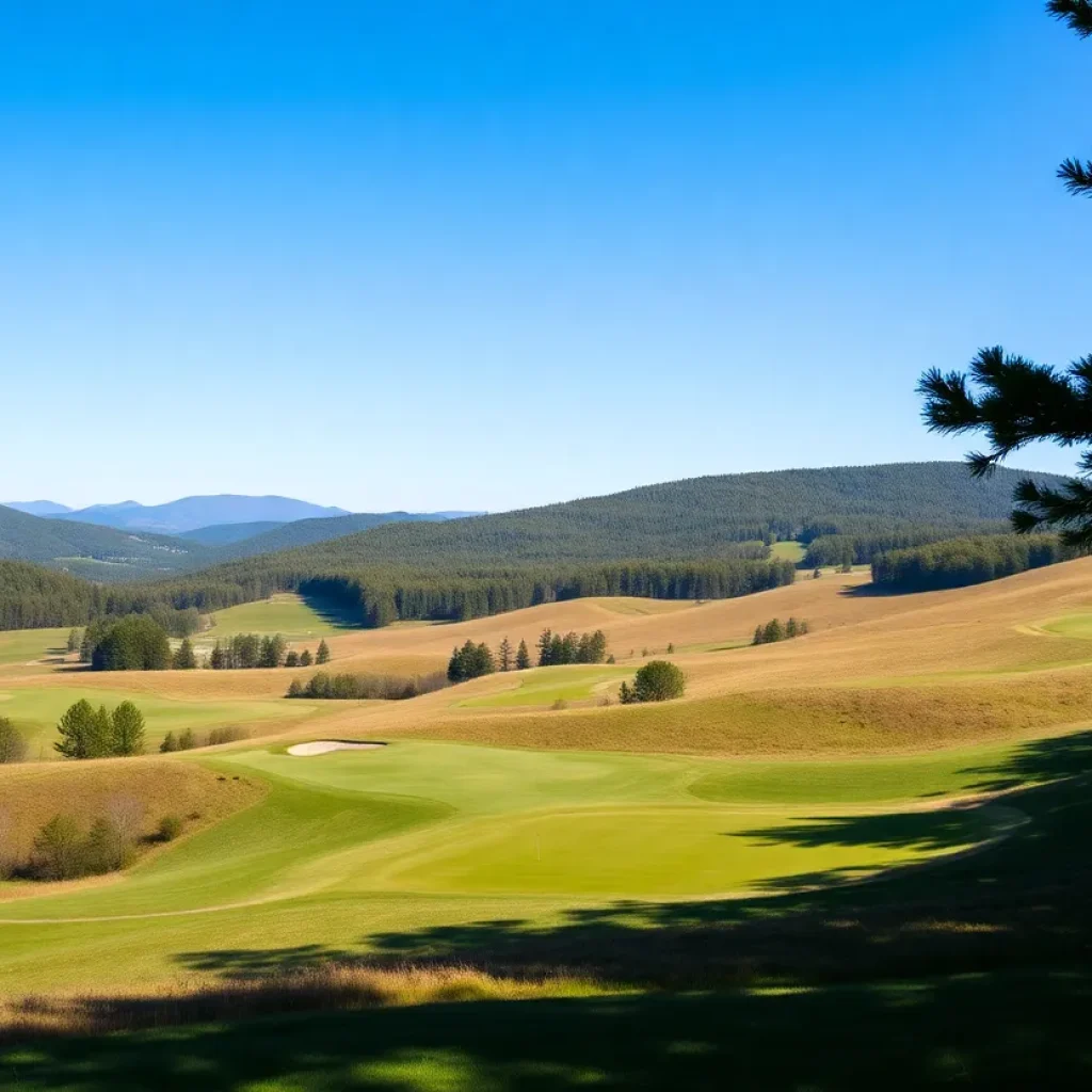 Scenic view of Okemo Valley Golf Course in Vermont