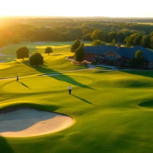 Scenic view of a premium golf course with manicured greens