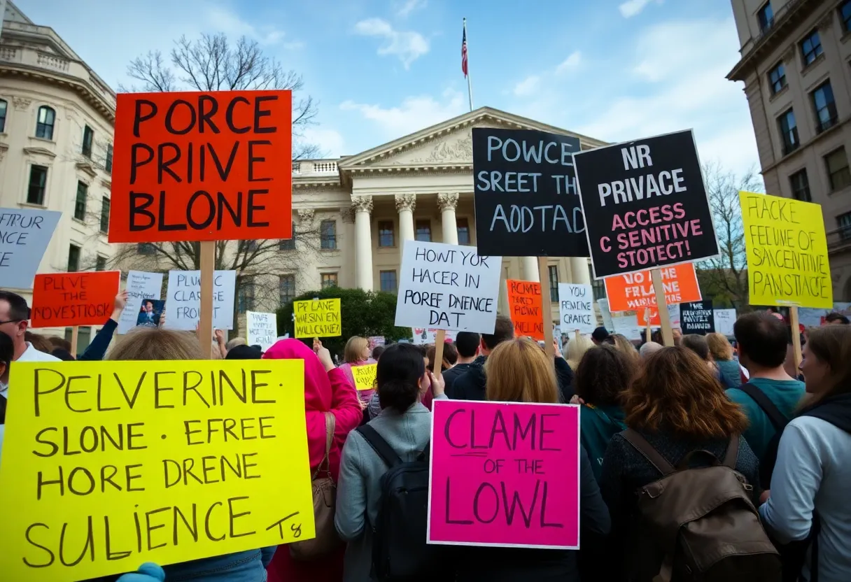 Protest Against Musk's DOGE Treasury Access