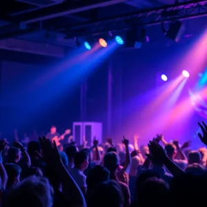 Audience enjoying a blues concert