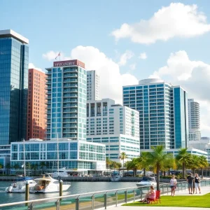 City view of Tampa Bay with modern architecture and waterfront.