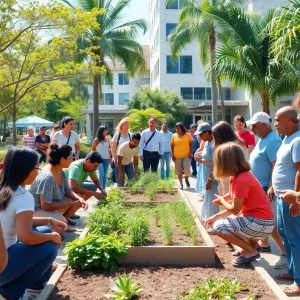 Community members engaging in revitalization projects in Tampa Bay