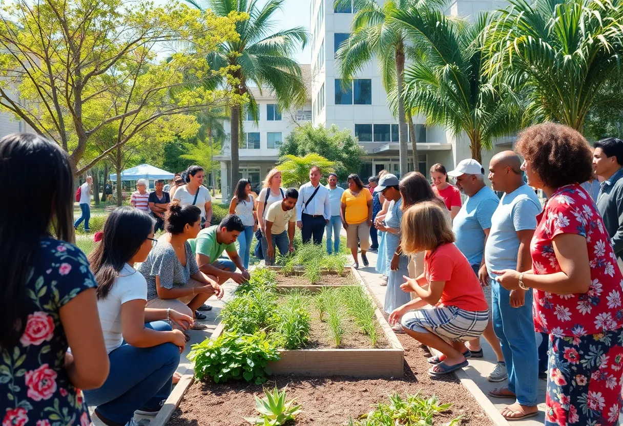 Community members engaging in revitalization projects in Tampa Bay