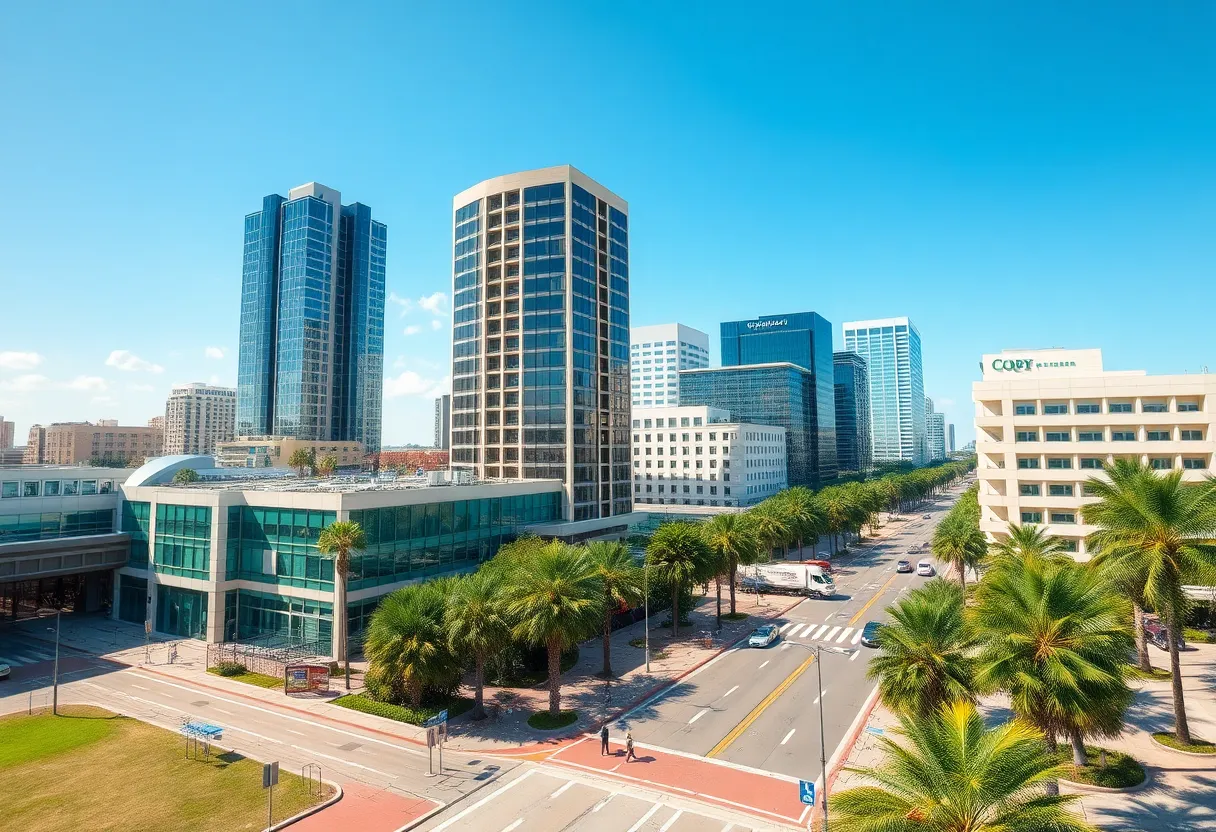 Tampa Bay urban landscape symbolizing economic growth