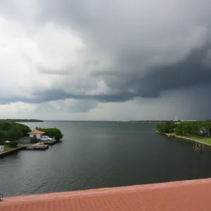 Tampa Bay coast during hurricane season