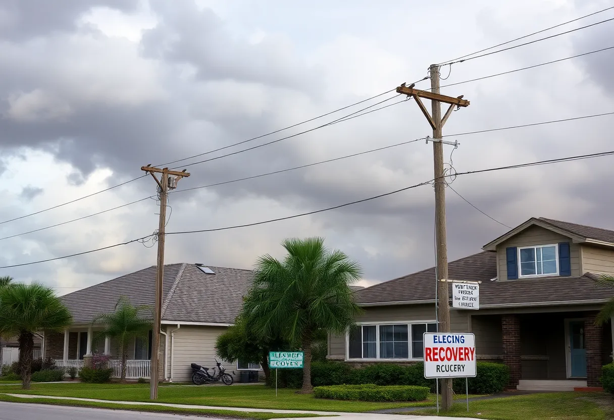 Houses in Tampa Bay under utility rate hikes due to hurricane recovery costs.