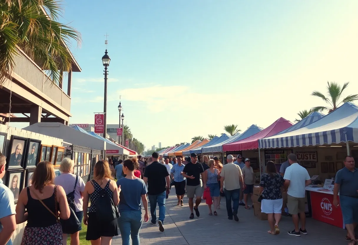 Festival scene in Tampa Bay showcasing various weekend activities.