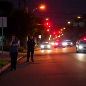 Police investigating a late-night shooting scene in Tampa