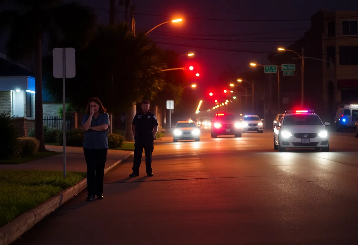 Police investigating a late-night shooting scene in Tampa