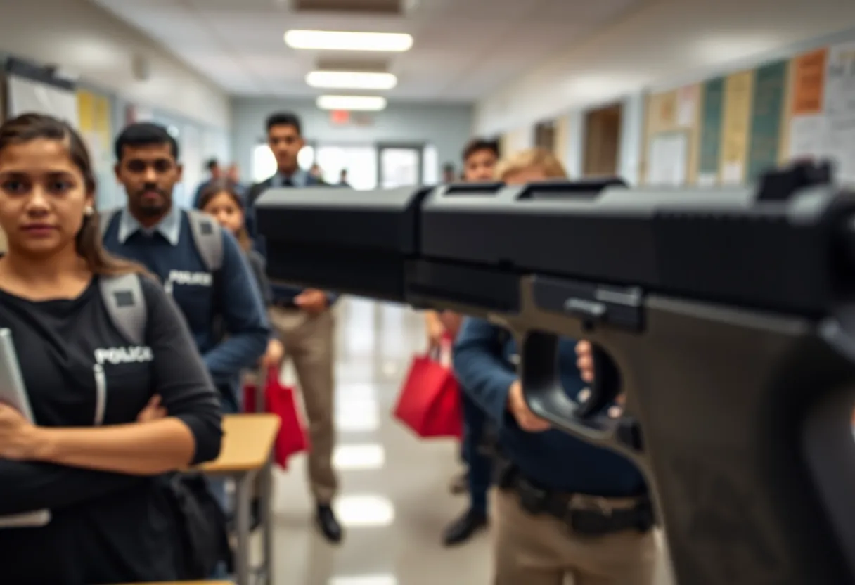 School safety incident in Tampa with security personnel