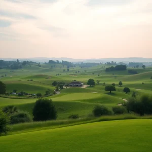 View of a stunning golf course in the United States.