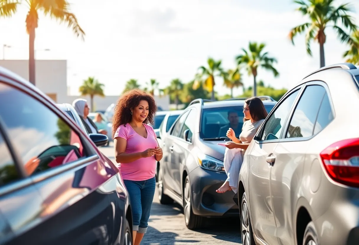 A community event in Tampa Bay for a nonprofit car assistance program.