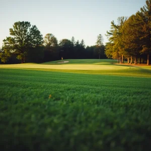 Close-up of a Beautiful Golf Course