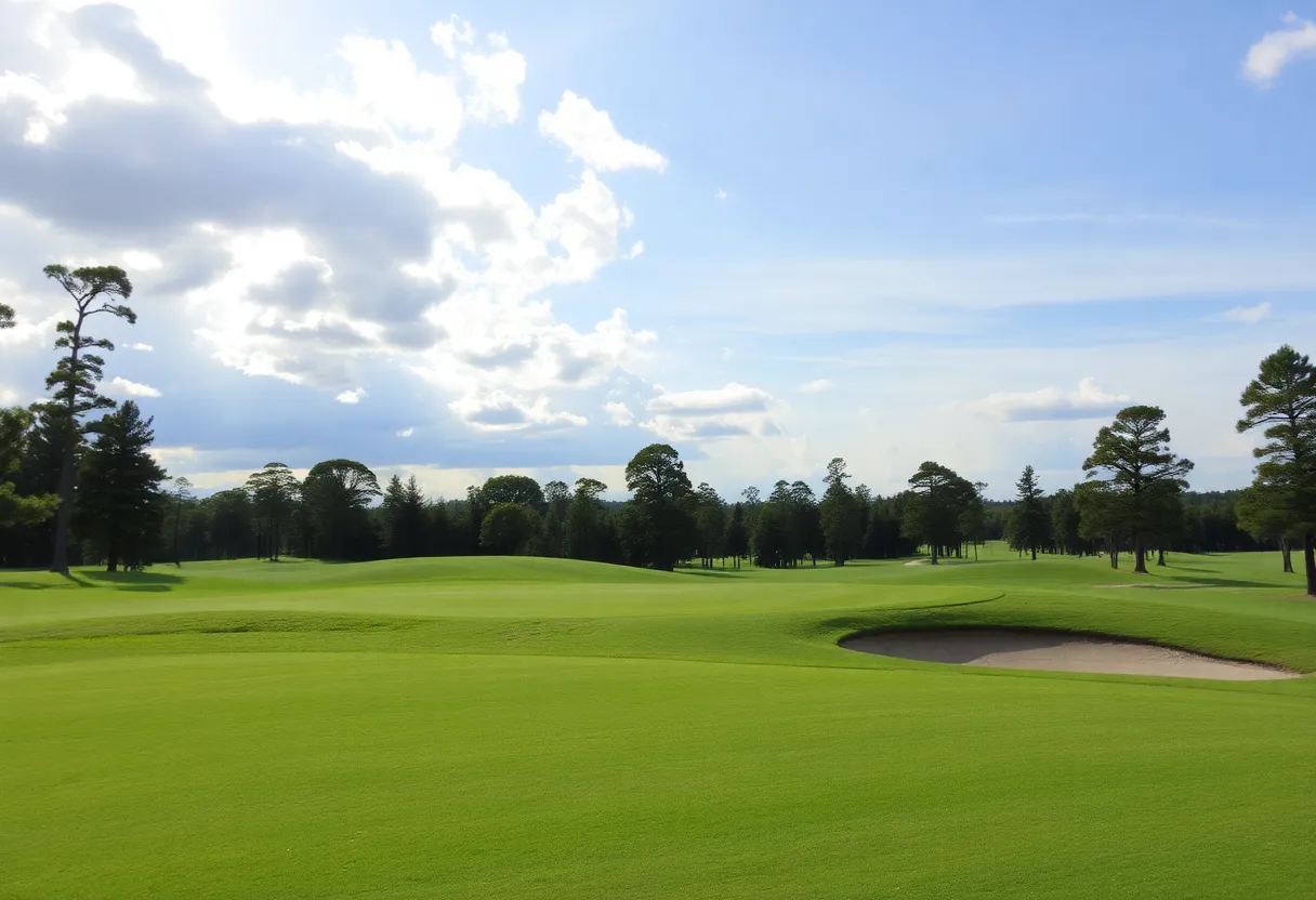 Close Up of a Beautiful Golf Course