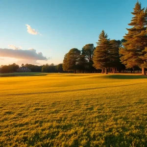 Close Up of a Beautiful Golf Course