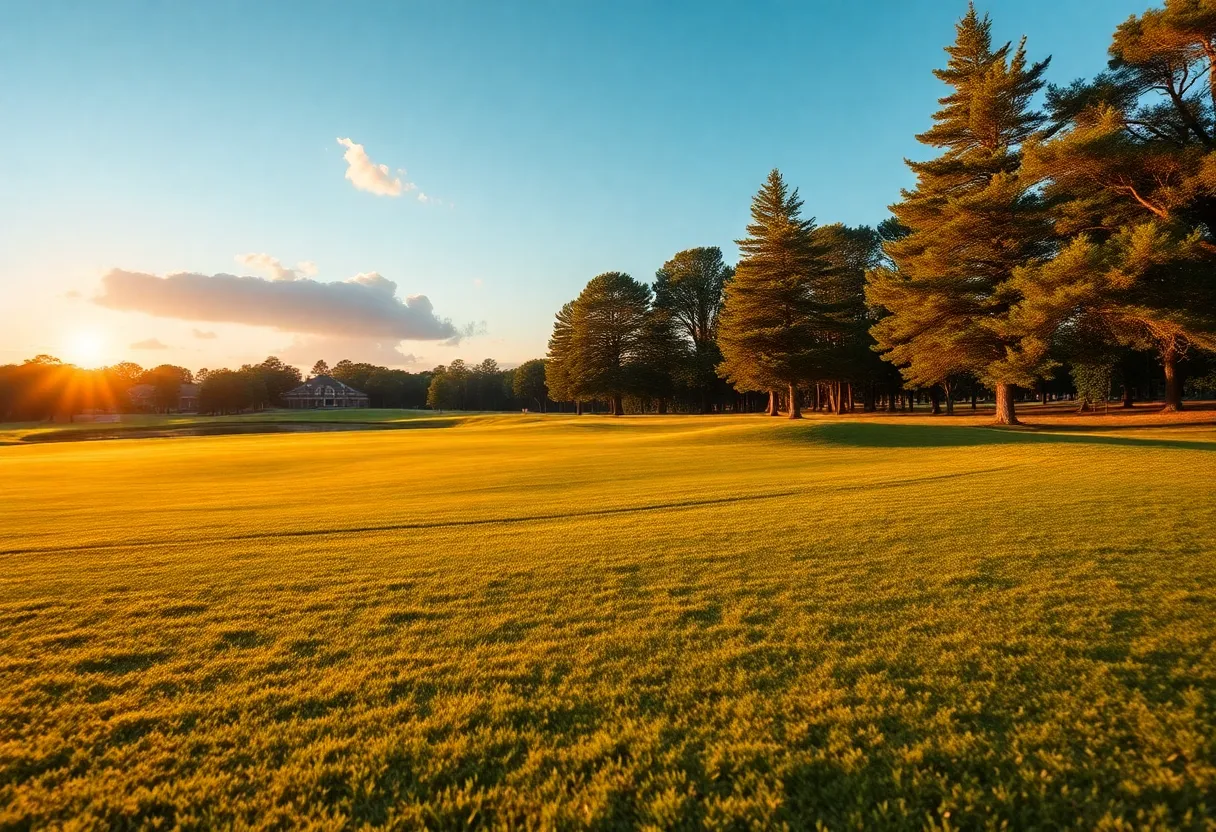 Close Up of a Beautiful Golf Course