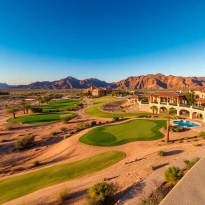 A beautiful Arizona golf resort with desert landscapes