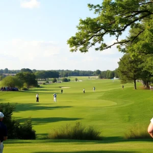 Golfers playing at the Arnold Palmer Invitational 2025