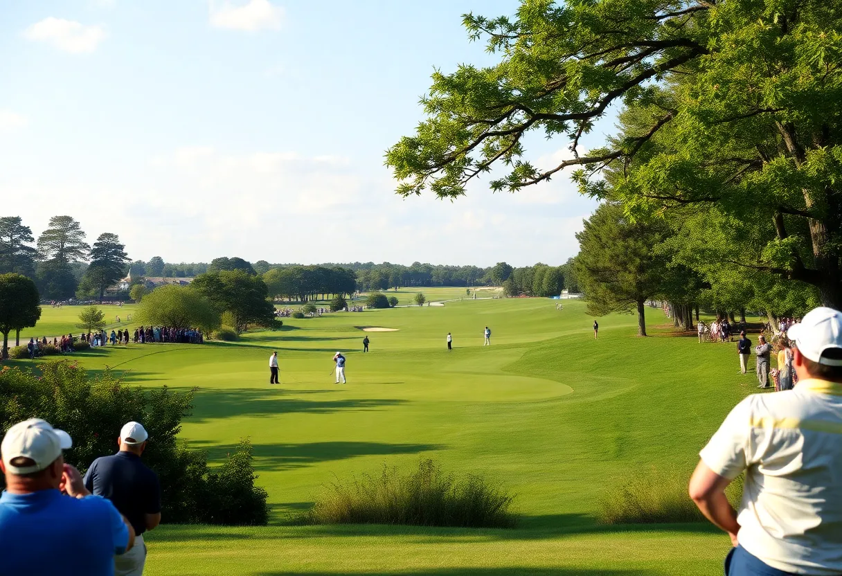 Golfers playing at the Arnold Palmer Invitational 2025