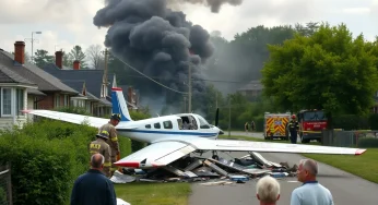 Fatal Plane Crash in Brooklyn Park Claims Lives and Destroys Home