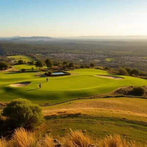 Golfers on the Camiral Golf & Wellness course in Girona, Spain.