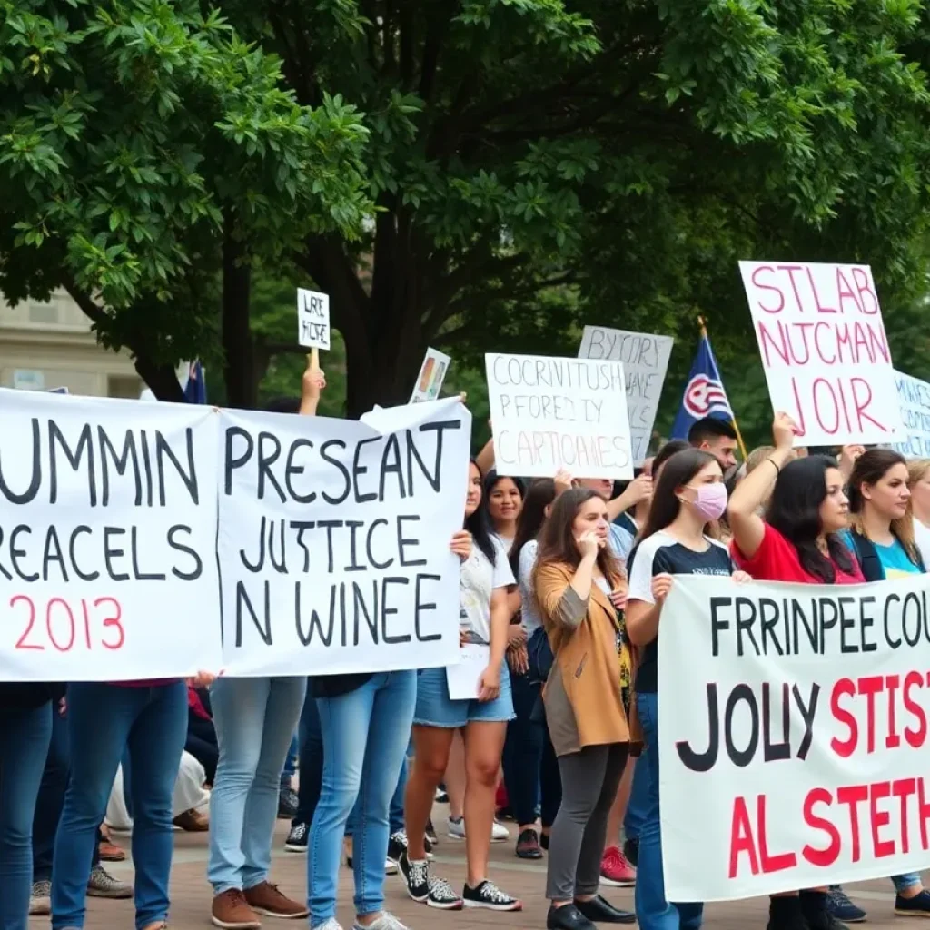 Student Protest for Human Rights