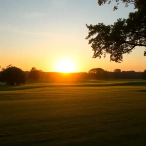 View of Elk Ridge Golf Course during a tournament