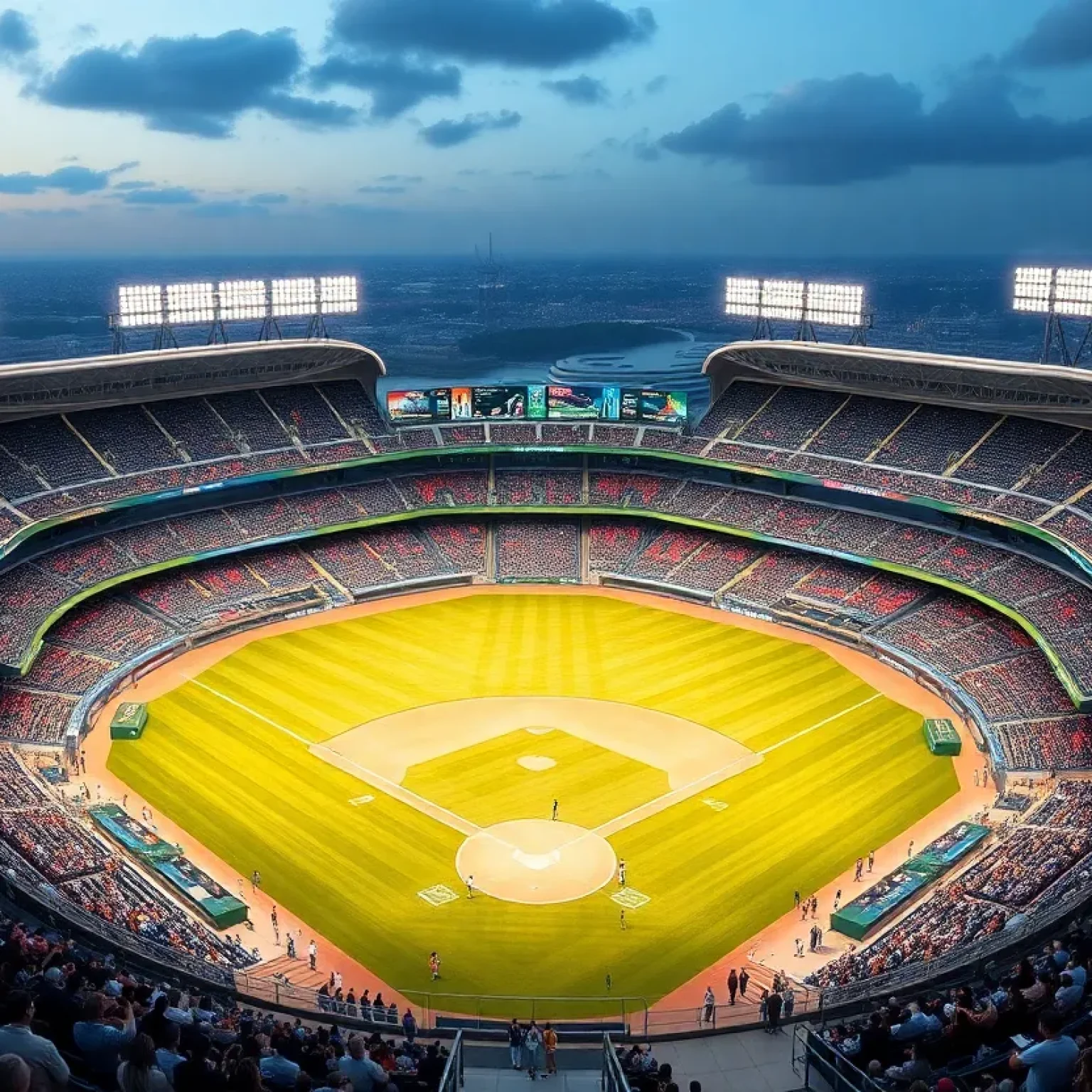 A collage of different Major League Baseball stadiums set for changes in 2025.