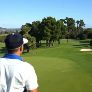 Scenic view of Oakmont Country Club during the U.S. Open